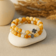 Couple Bracelets Set Of 2, Amazonite Yellow Jasper - SHAMTAM.COM