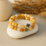 Couple Bracelets Set Of 2, Amazonite Yellow Jasper - SHAMTAM.COM
