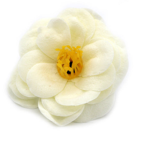 Craft Soap Flower - Camellia - Cream - SHAMTAM.COM