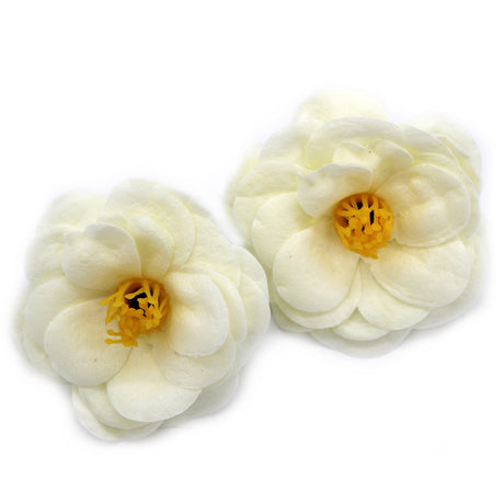 Craft Soap Flower - Camellia - Cream - SHAMTAM.COM