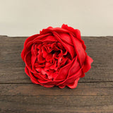 Craft Soap Flower - Ext Large Peony - Red - SHAMTAM.COM