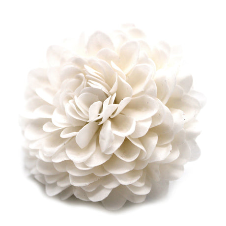 Craft Soap Flower - Small Chrysanthemum - White - SHAMTAM.COM