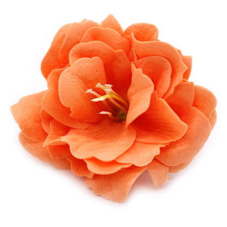 Craft Soap Flower - Small Peony - Orange - SHAMTAM.COM