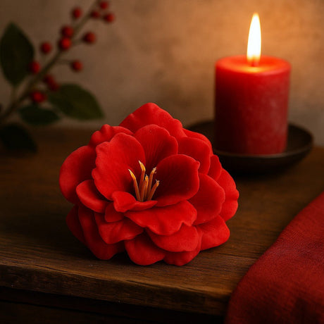 Craft Soap Flower Small Peony Red 10 Pieces - SHAMTAM.COM