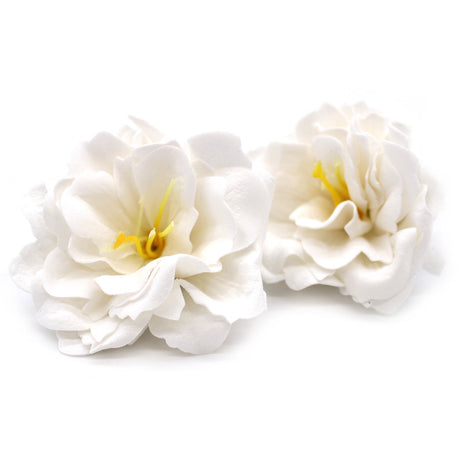 Craft Soap Flower - Small Peony - White - SHAMTAM.COM