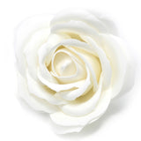 Craft Soap Flowers - Lrg Rose - White - SHAMTAM.COM