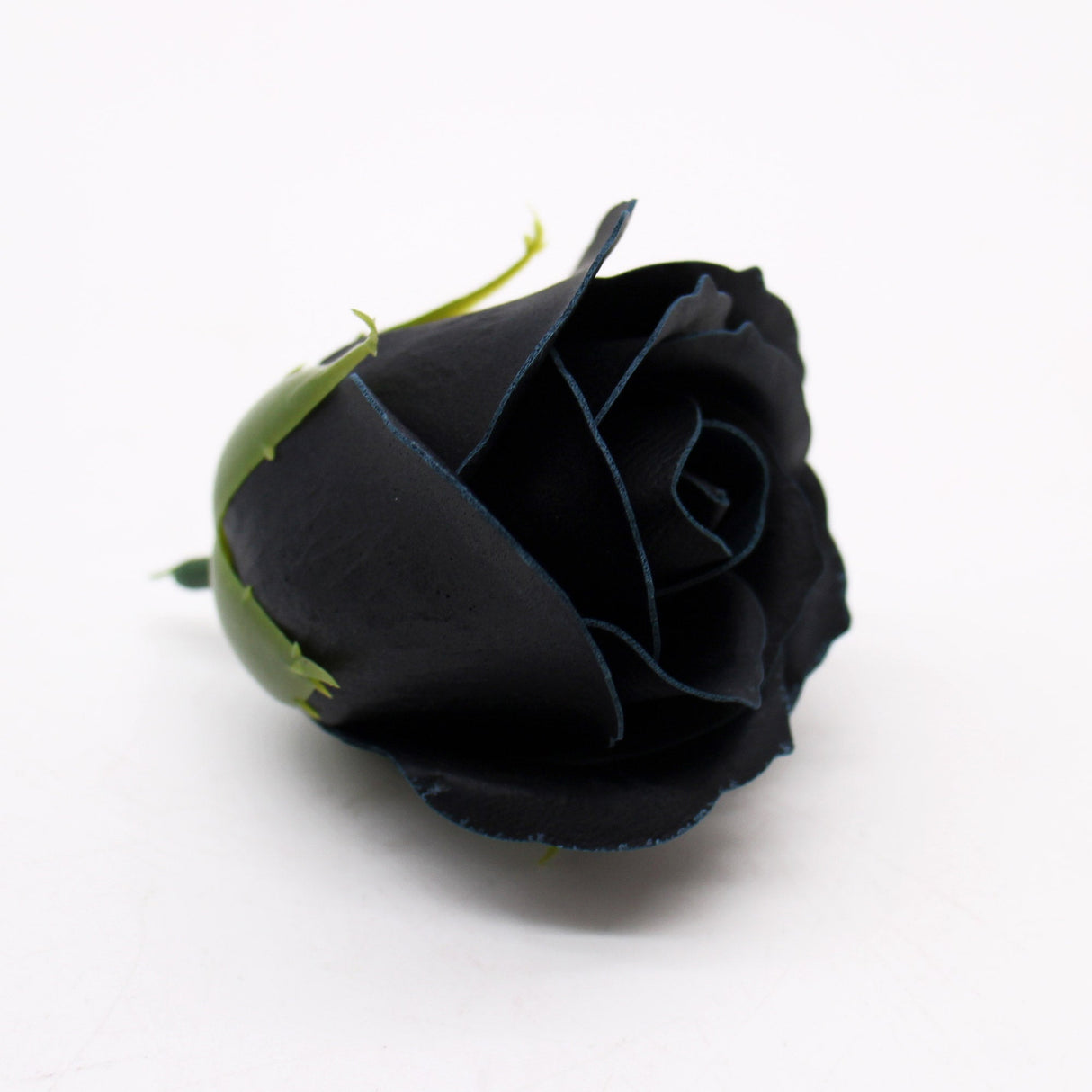 Craft Soap Flowers - Med Rose - Black With white Rim - SHAMTAM.COM