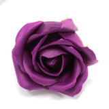 Craft Soap Flowers - Med Rose - Deep Violet - SHAMTAM.COM