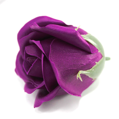 Craft Soap Flowers - Med Rose - Deep Violet - SHAMTAM.COM