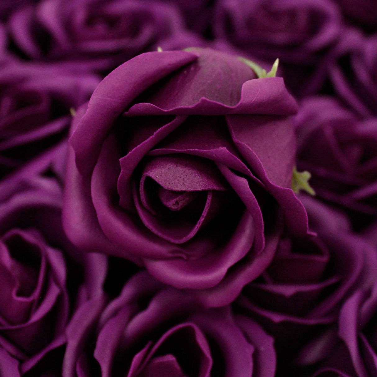 Craft Soap Flowers - Med Rose - Deep Violet - SHAMTAM.COM