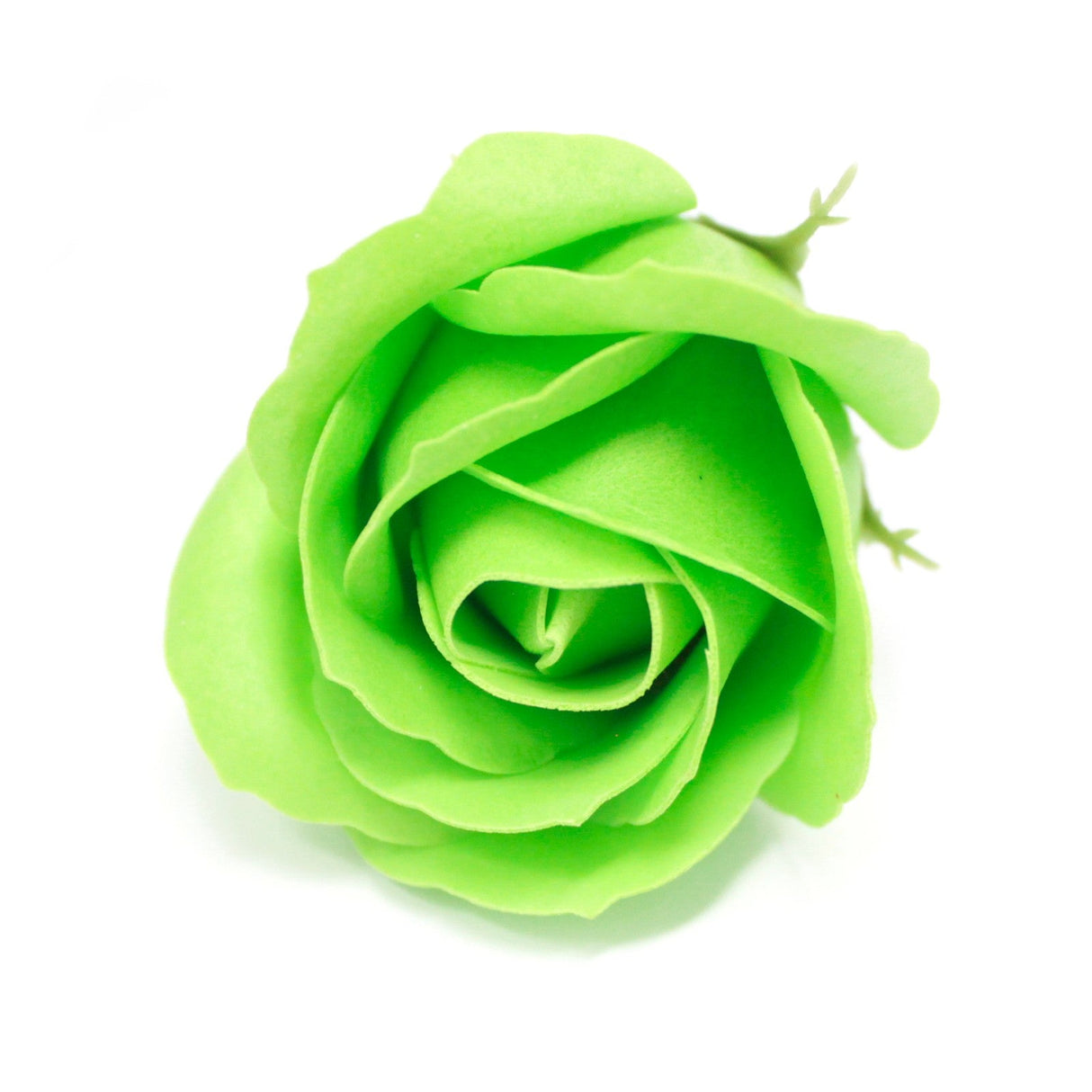 Craft Soap Flowers - Med Rose - Green - SHAMTAM.COM