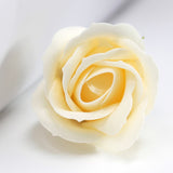 Craft Soap Flowers - Med Rose - Ivory - SHAMTAM.COM