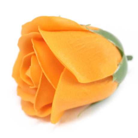 Craft Soap Flowers - Med Rose - Orange - SHAMTAM.COM