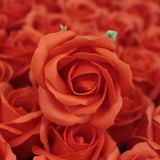 Craft Soap Flowers - Med Rose - Sunset Orange - SHAMTAM.COM