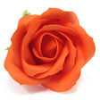 Craft Soap Flowers - Med Rose - Sunset Orange - SHAMTAM.COM