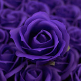 Craft Soap Flowers - Med Rose - Violet - SHAMTAM.COM