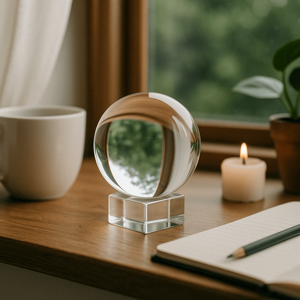 Crystal Ball with Stand 100mm - SHAMTAM.COM