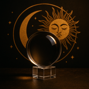 Crystal Ball on Stand 150mm - SHAMTAM.COM