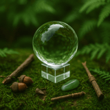Crystal Ball on Stand 50mm - SHAMTAM.COM