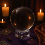 Crystal Ball on Stand 200mm - SHAMTAM.COM