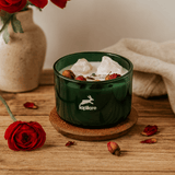 Crystal Candle Rose Quartz Tarot The Lovers - SHAMTAM.COM