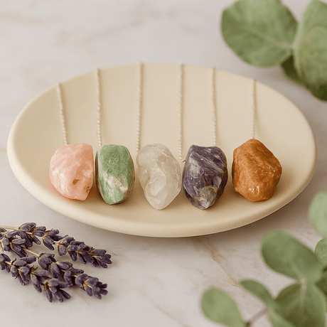 Crystal Dowsing Pendulum, Assorted Gemstones - SHAMTAM.COM