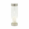 Crystal Water Bottle - Clear Quartz - Chips Cleansing Infuser - SHAMTAM.COM