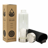 Crystal Water Bottle - Clear Quartz - Chips Cleansing Infuser - SHAMTAM.COM