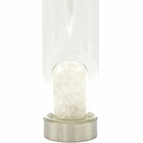 Crystal Water Bottle - Clear Quartz - Chips Cleansing Infuser - SHAMTAM.COM