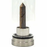 Crystal Infused Glass Water Bottle - Determined Tiger's Eye - Obelisk - SHAMTAM.COM