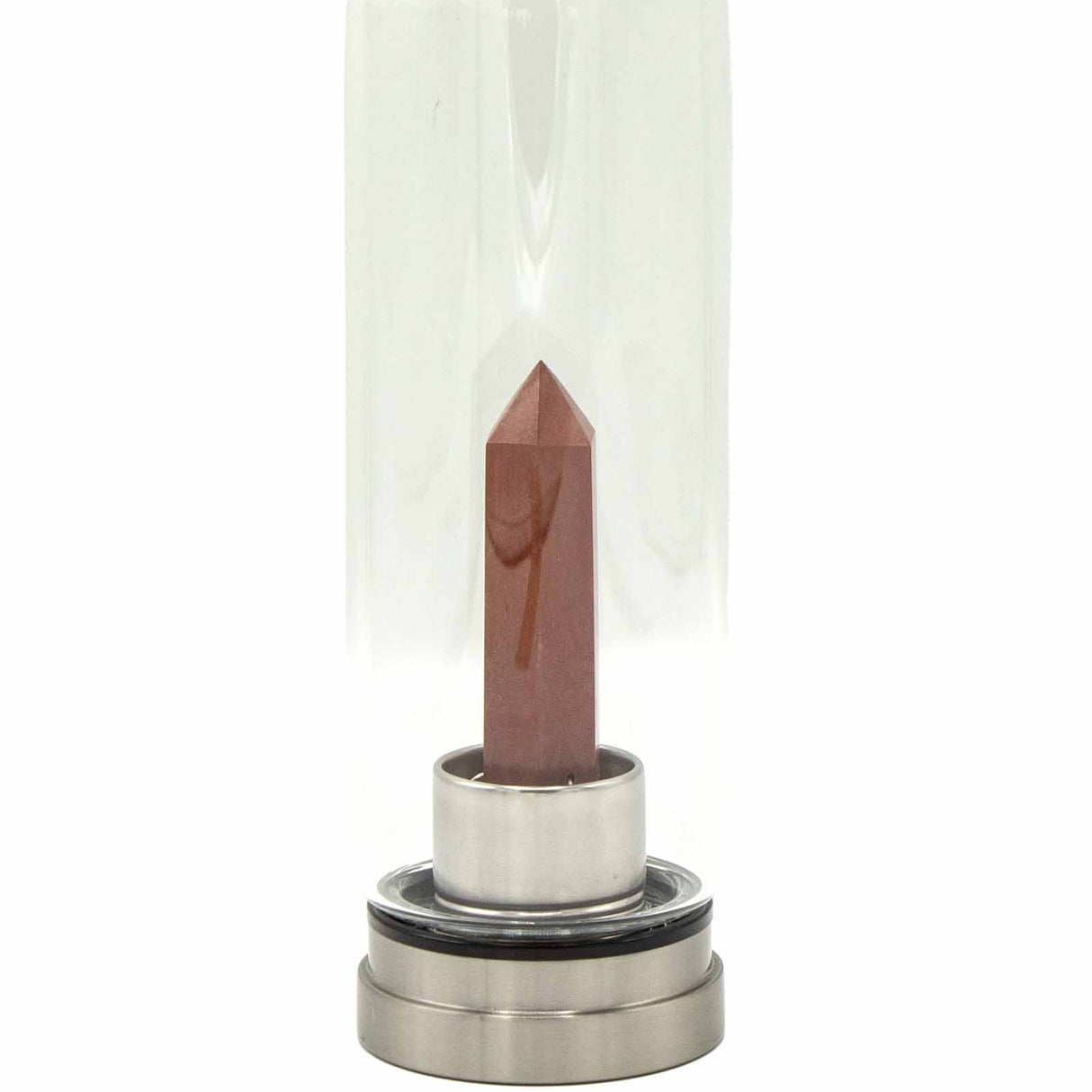 Crystal Water Bottle - Invigorating Red Jasper - Obelisk - SHAMTAM.COM