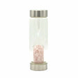 Crystal Water Bottle - Rejuvenating Rose Quartz - Chips - SHAMTAM.COM