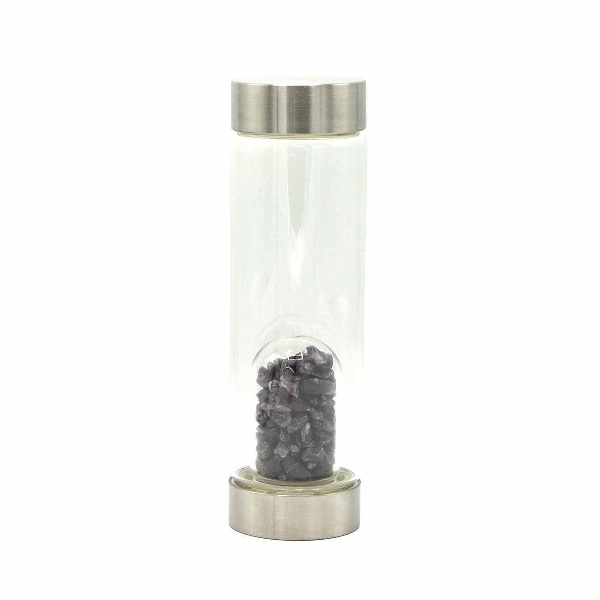 Crystal Water Bottle - Relaxing Amethyst - Chips - SHAMTAM.COM