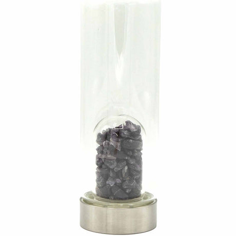 Crystal Water Bottle - Relaxing Amethyst - Chips - SHAMTAM.COM