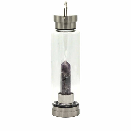 Crystal Water Bottle - Relaxing Amethyst - Obelisk - SHAMTAM.COM