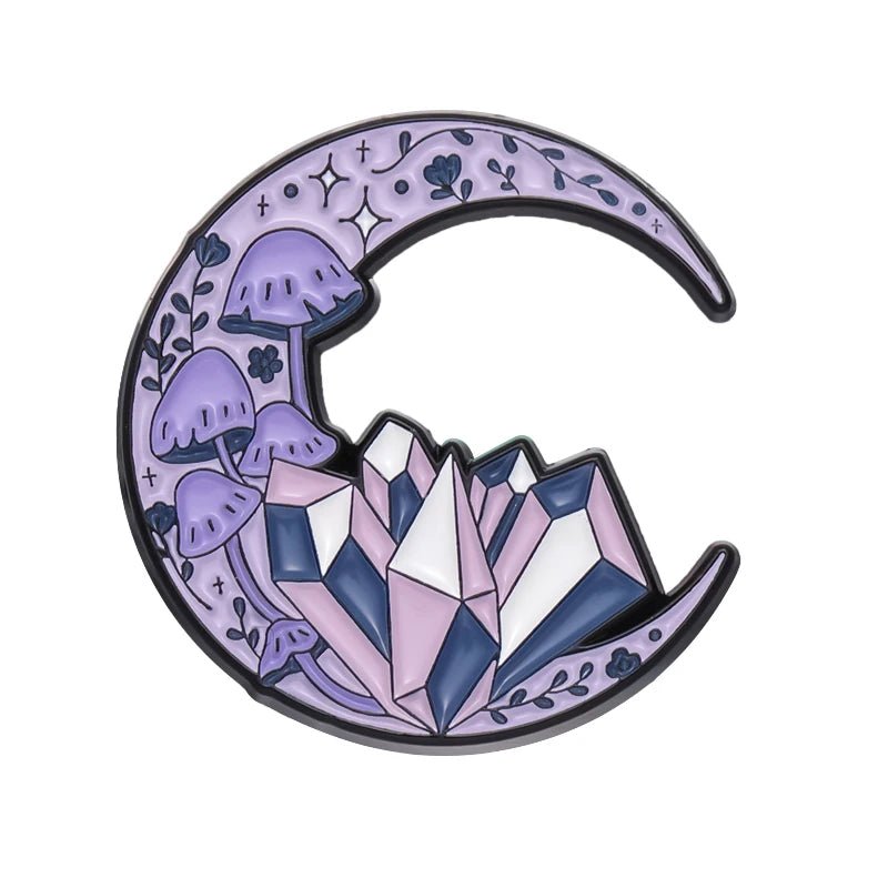 Crystal Moon Pin - SHAMTAM