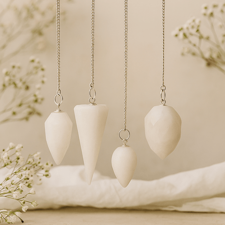 Crystal Pendulum - Snow Quartz - SHAMTAM.COM