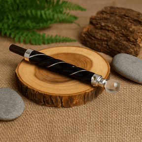 Crystal Wand, Tiger Eye Star Twisted Copper - SHAMTAM.COM