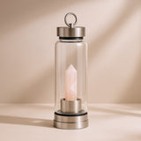 Crystal Water Bottle Rose Quartz Obelisk - SHAMTAM.COM