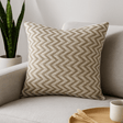 Cushion Cover 40x40cm Grey Wide Herringbone - SHAMTAM.COM