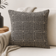 Cushion Cover Cotton Boho Grey Squares 40x40 cm - SHAMTAM.COM