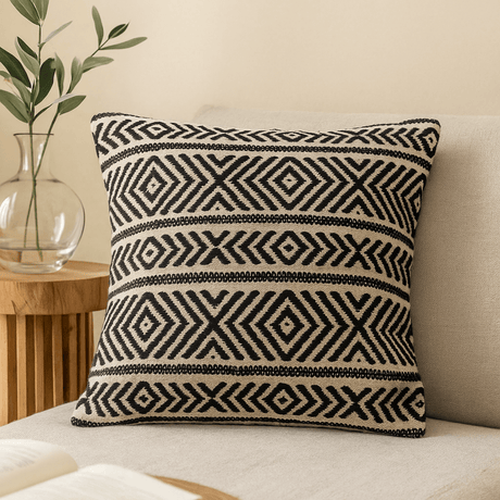 Cushion Cover Cotton Indian Geometric 45x45 Cm - SHAMTAM.COM