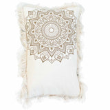 Cushion Cover Lotus Mandala 30x50 cm Bronze - SHAMTAM.COM