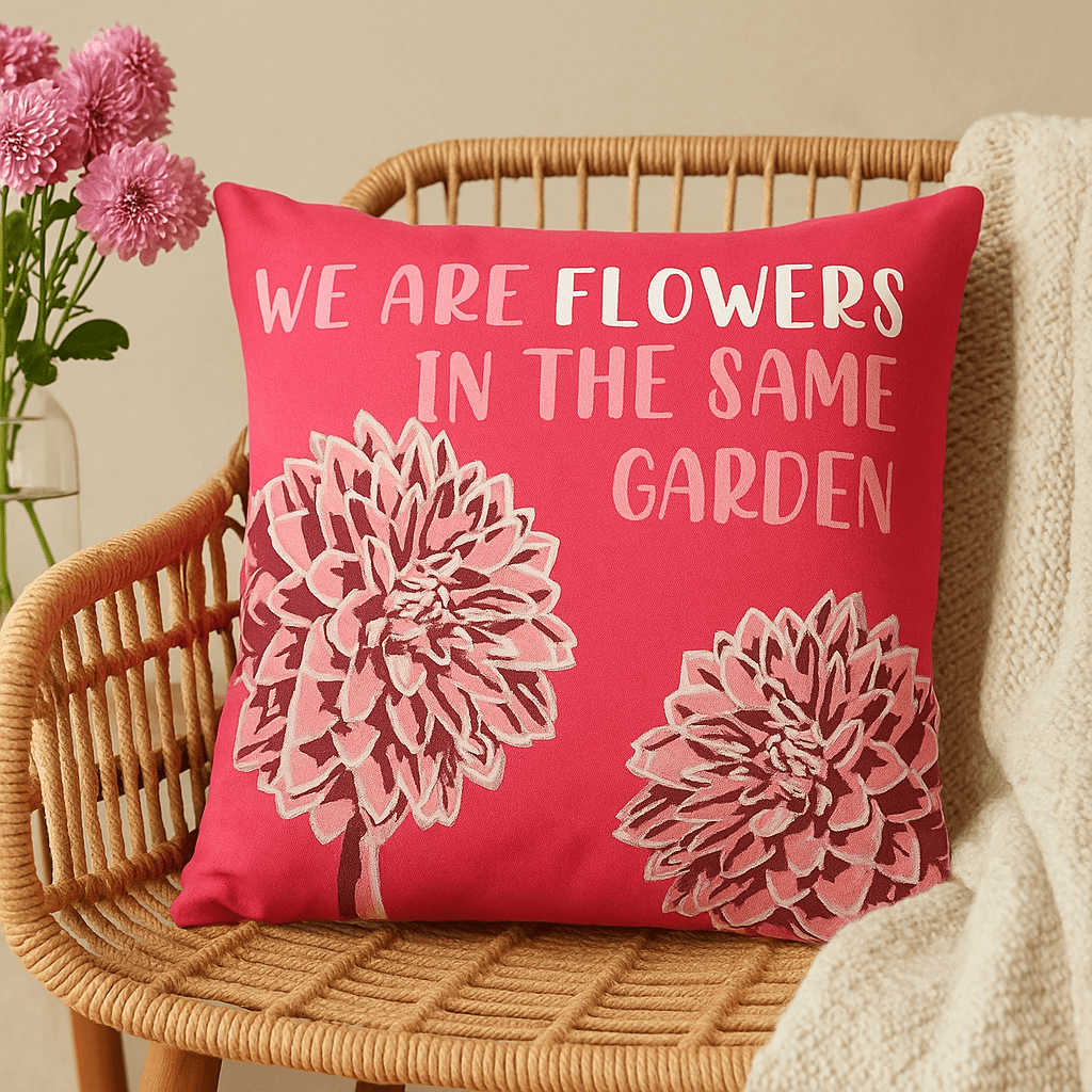 Cushion Covers Cotton Floral Set of 3 - SHAMTAM.COM