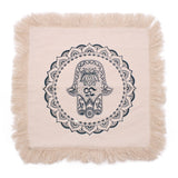 Cushion Green Hamsa Mandala 45x45 cm - SHAMTAM.COM