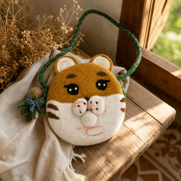 Cute Animal Bags - Tiger — styled in a warm, naturally lit interior
