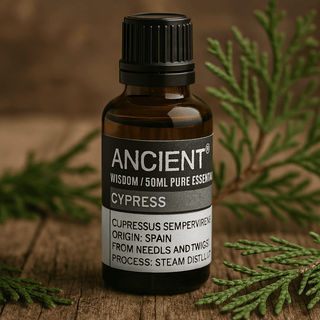 Cypress eterisk olja ångdestillerad 50ml