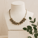 Dalmatian Stone Gemstone Necklace Longstone Gem - SHAMTAM.COM