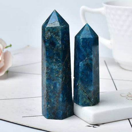 Dark Blue Apatite Crystal - SHAMTAM