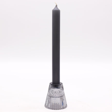 Flip Dinner Candle / Tealight Holder - Midnight Grey (2 pcs) - SHAMTAM.COM